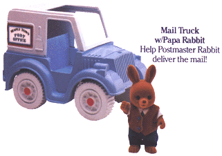 Postmaster Rabbit with Mail Truck